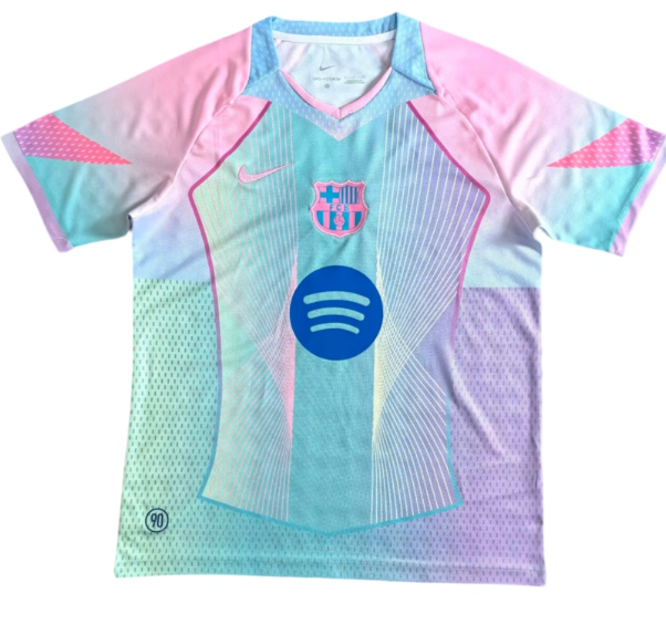 custom barcelona kit blue and pink