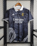 Real Madrid Inspired Black Football Kit – Premium Black Jersey