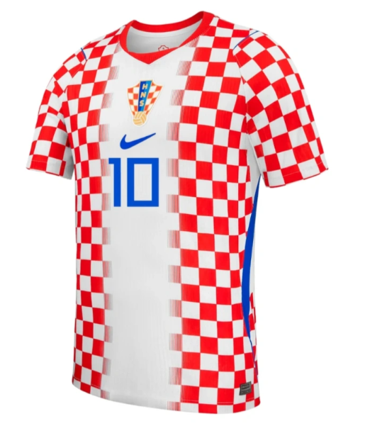 Croatia World Cup 2026 Home Kit – Modrić Edition Azzurro-Check Jersey