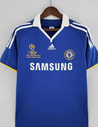 Chelsea 08/09 UCL Home Kit Replica – Retro Royal Blue Jersey