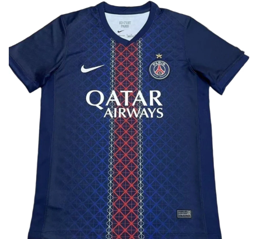 Paris Saint‑Germain Inspired Home Kit – Navy Blue Football Jersey